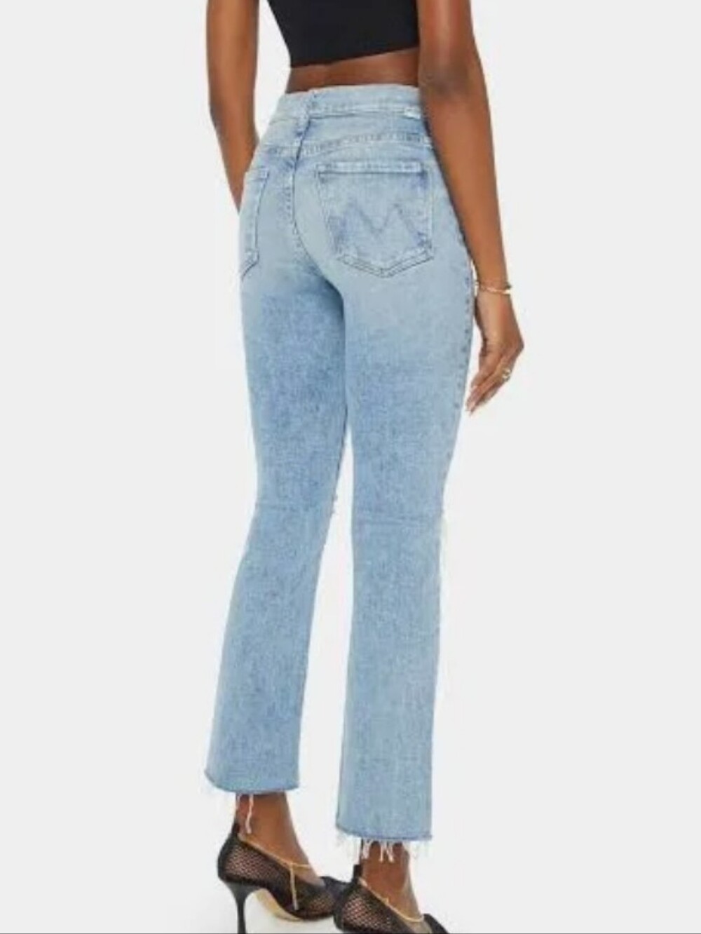 MOTHER Insider Flood Fray in Peek-a-boo sz 30 - Picture 5 of 15